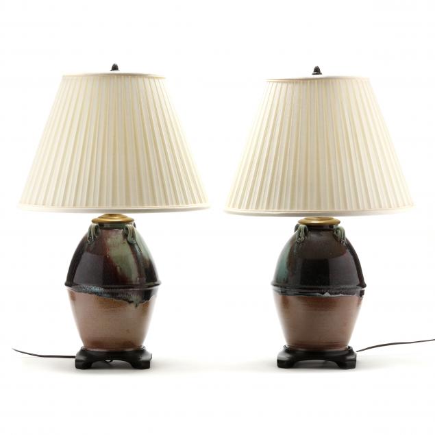 jugtown-pottery-seagrove-nc-pair-of-table-lamps
