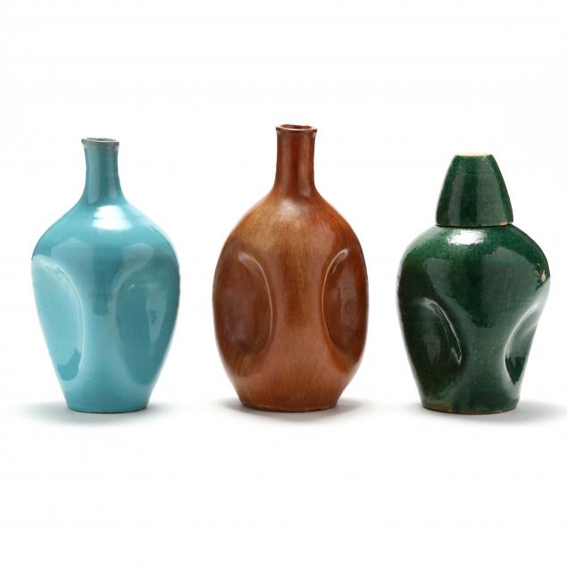 nc-art-pottery-three-pinch-bottles