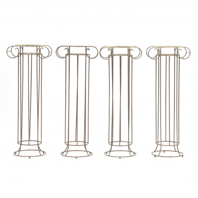four-rod-iron-ionic-column-garden-pedestals