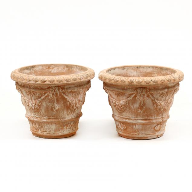 pair-of-continental-style-terracotta-planters