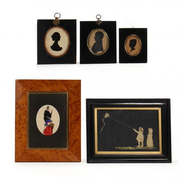 four-19th-century-silhouettes-and-wax-genre-scene
