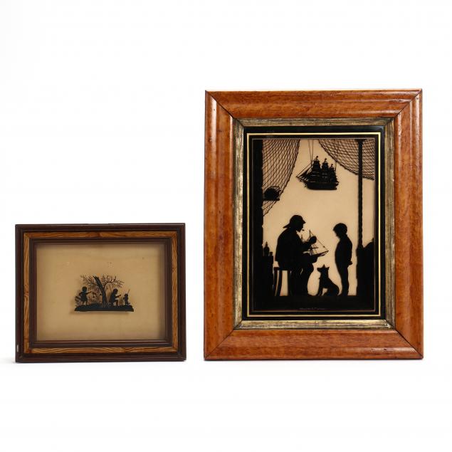 two-19th-century-verre-eglomise-silhouette-scenes