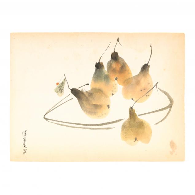 chen-chi-kwan-chinese-1921-2007-still-life-of-pears