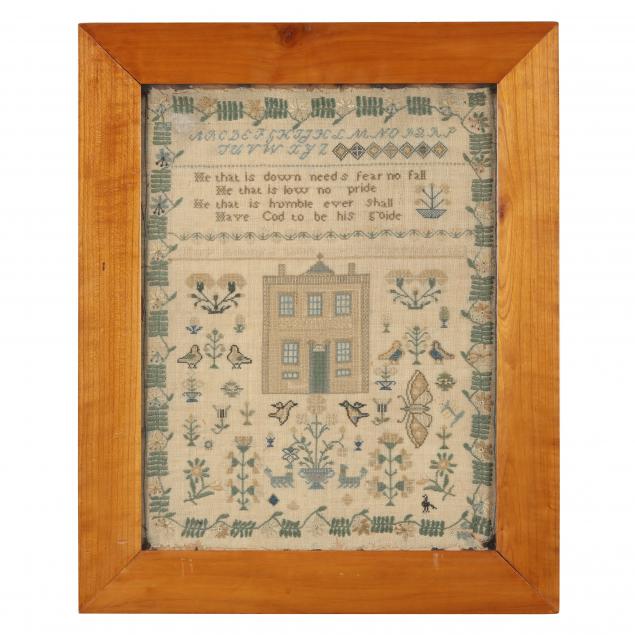 framed-antique-needlework-british
