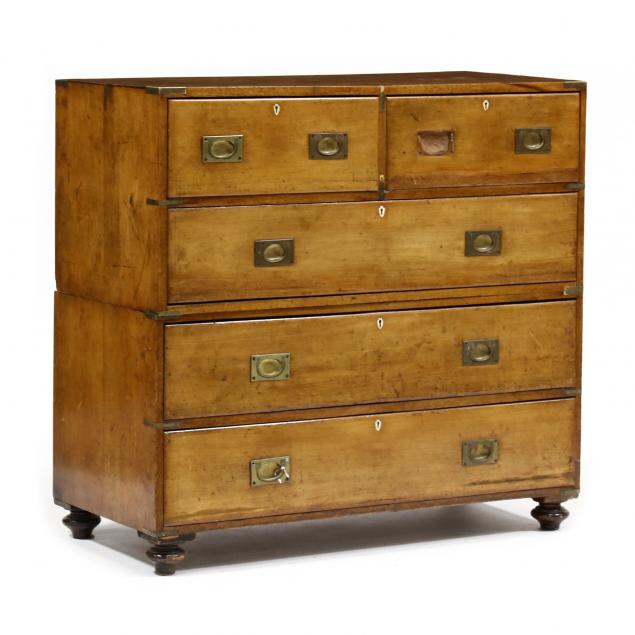 english-mahogany-campaign-chest-of-drawers