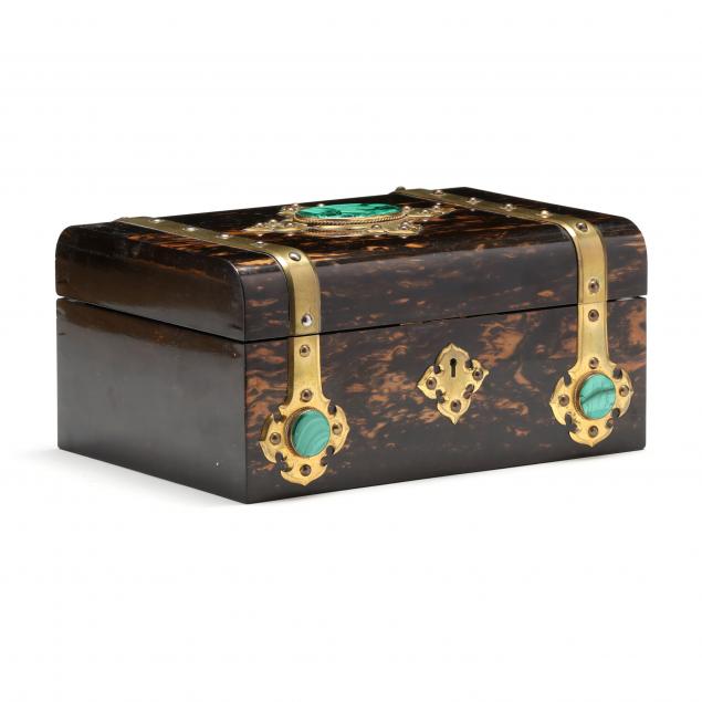 english-coromandel-and-malachite-mounted-jewelry-and-timepiece-box