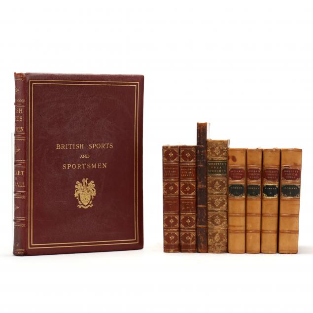 nine-mostly-british-leather-bound-books