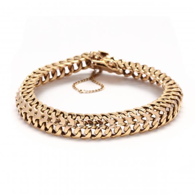 vintage-gold-link-bracelet