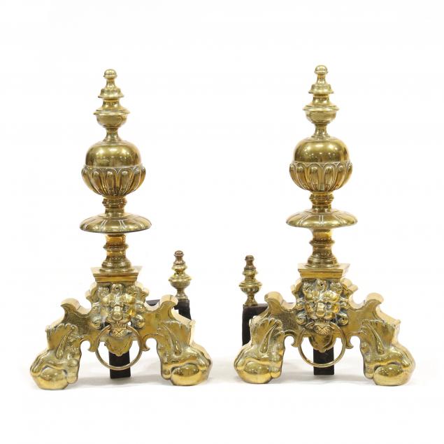 large-pair-of-antique-continental-brass-chenets
