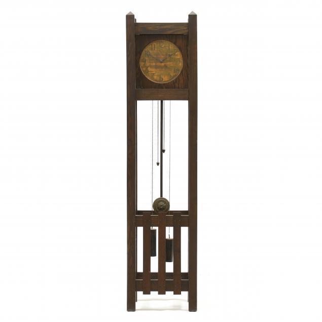 mission-oak-tall-case-clock