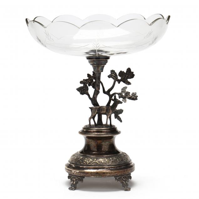 continental-figural-silverplate-and-crystal-centerpiece