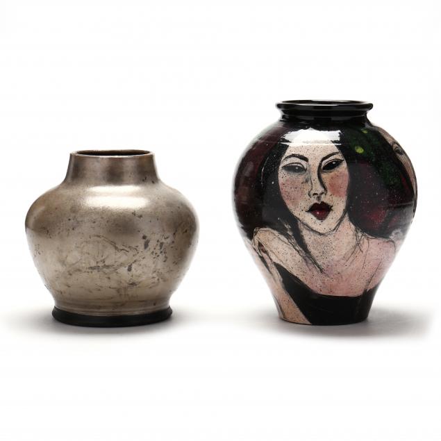 two-studio-pottery-vases-including-susan-pelletier-nc