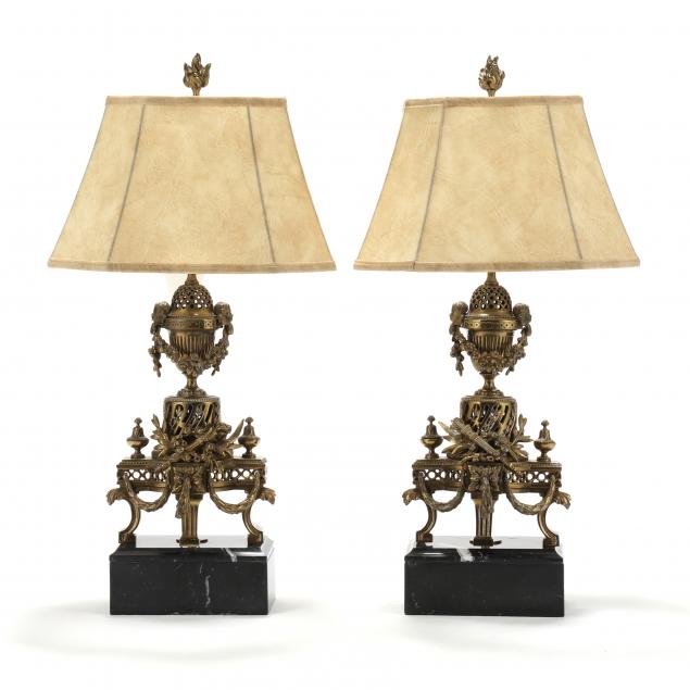 pair-of-french-neoclassical-brass-and-marble-table-lamps