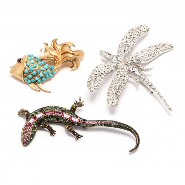 three-animal-motif-costume-brooches-signed