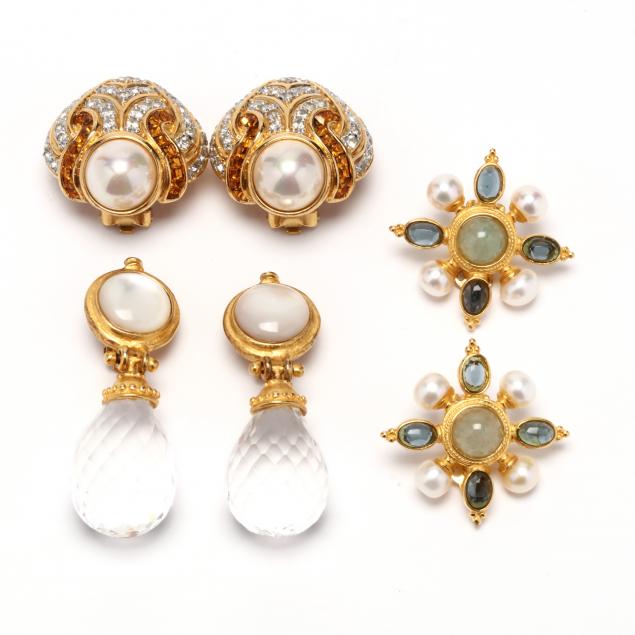 three-pairs-of-costume-earrings