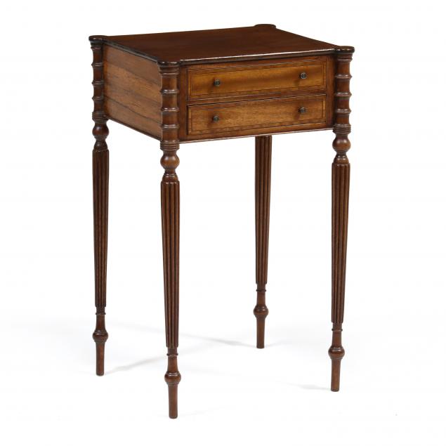 new-england-federal-mahogany-two-drawer-stand