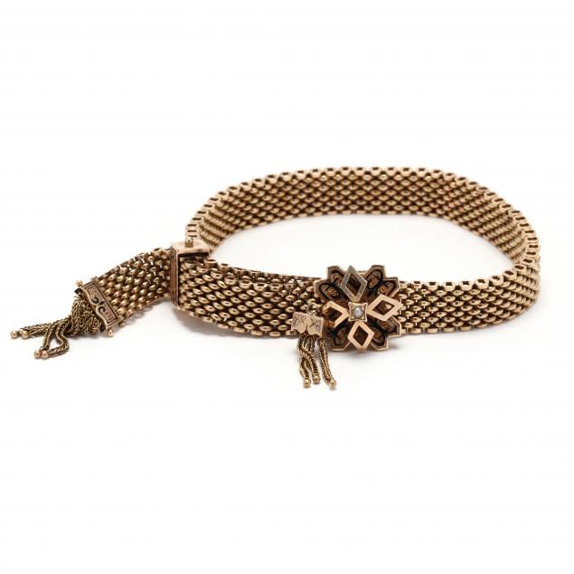 victorian-gold-and-enamel-slide-bracelet