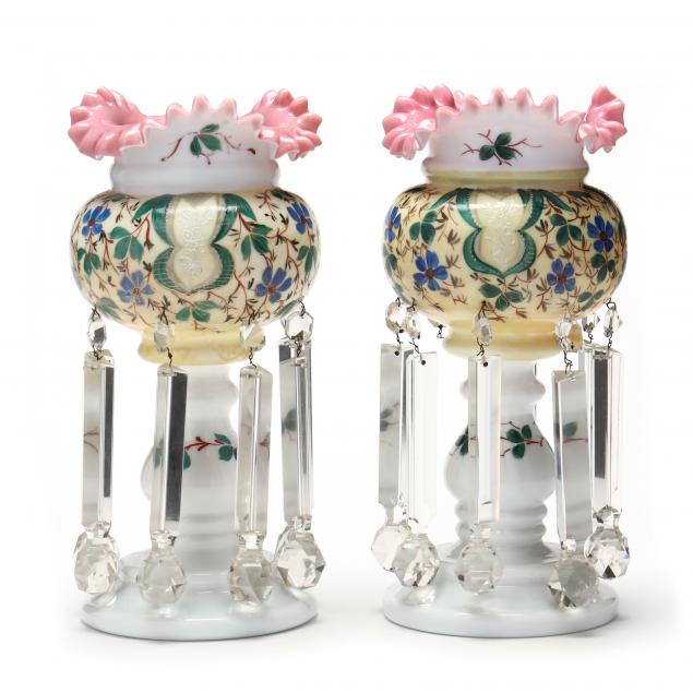 pair-of-victorian-enameled-glass-mantel-lusters