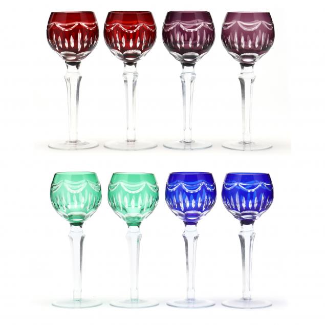 eight-bohemian-cut-to-clear-wine-goblets