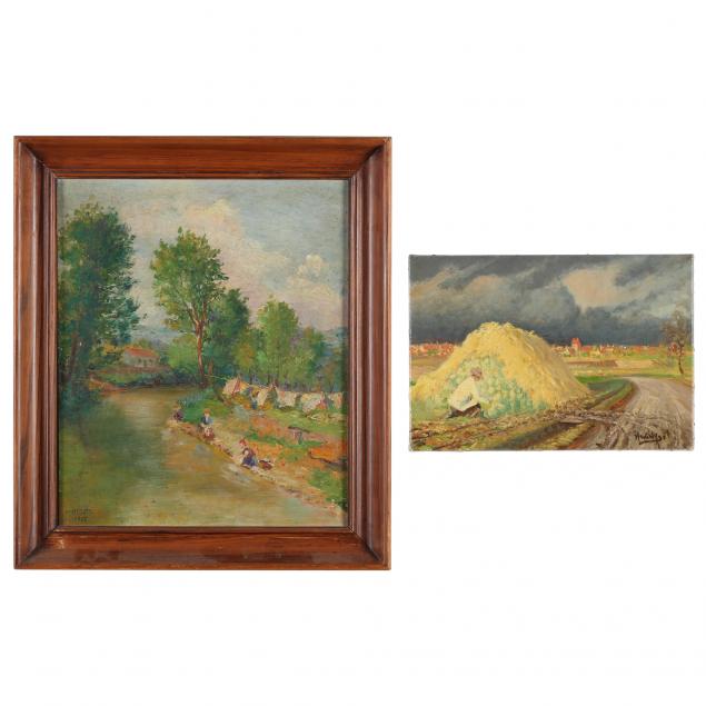 continental-school-early-20th-century-two-genre-paintings