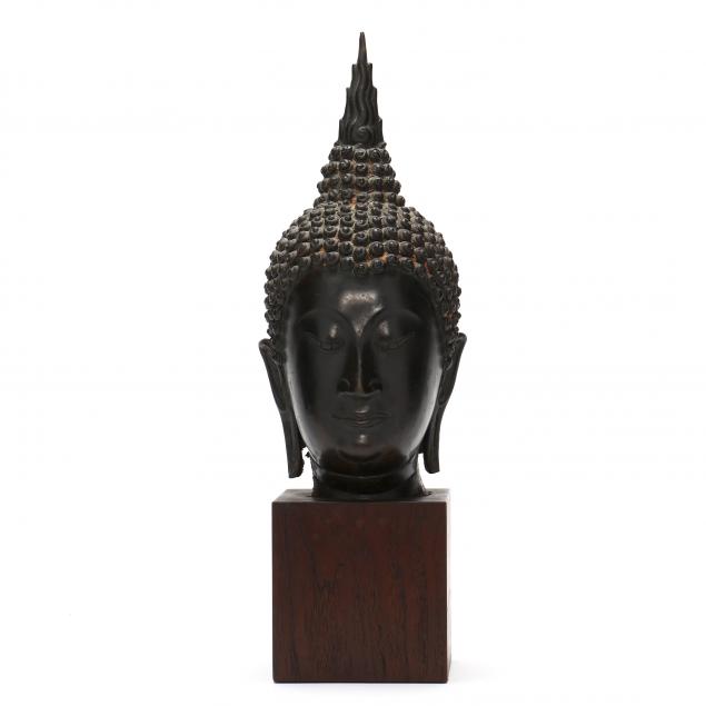 a-thai-bronze-buddha-head