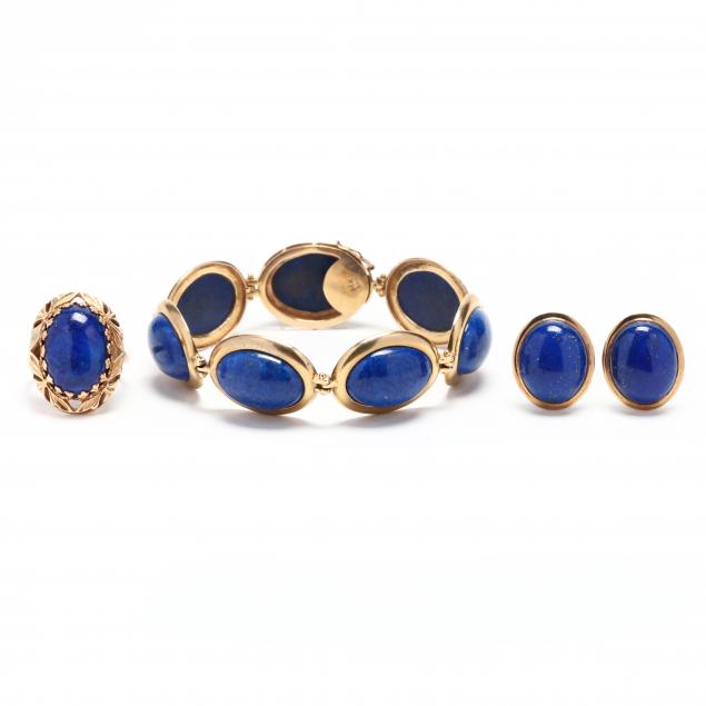 three-gold-and-lapis-lazuli-jewelry-items