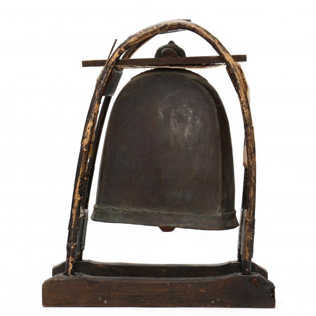 a-bronze-bell-with-stand