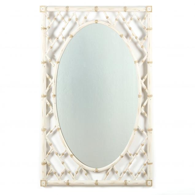 decorative-faux-bamboo-wall-mirror