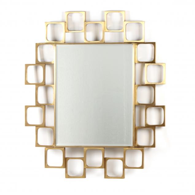 contemporary-modernist-brass-wall-mirror