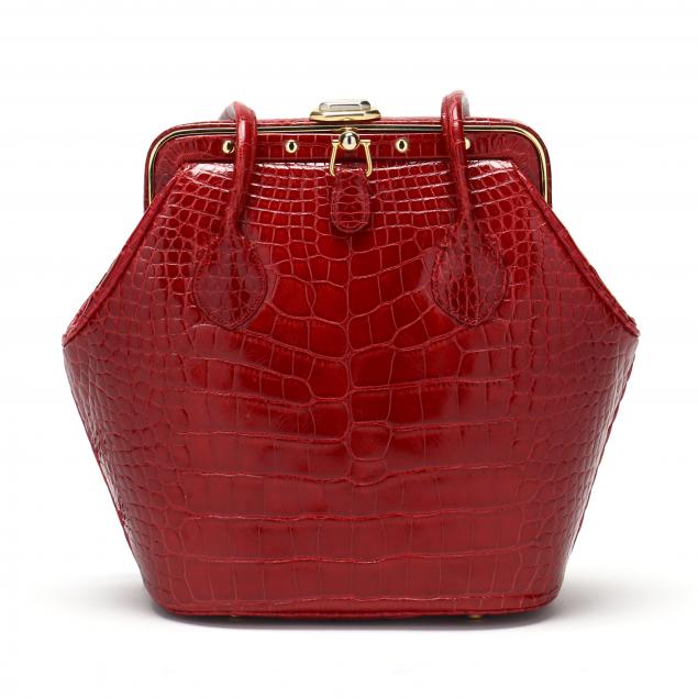 judith-leiber-crocodile-shoulder-bag