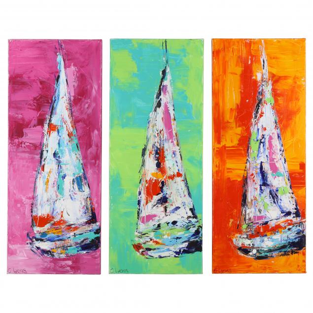 christine-lyons-american-sailing-in-threes-triptych