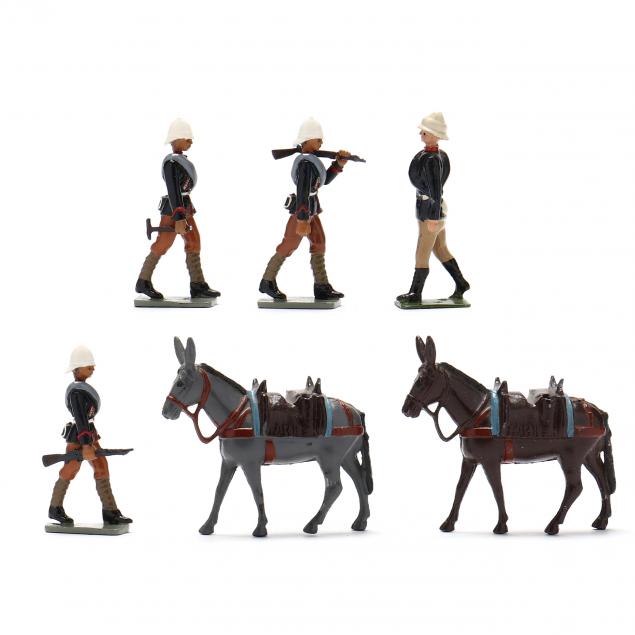 partial-set-britains-mountain-artillery-military-miniatures