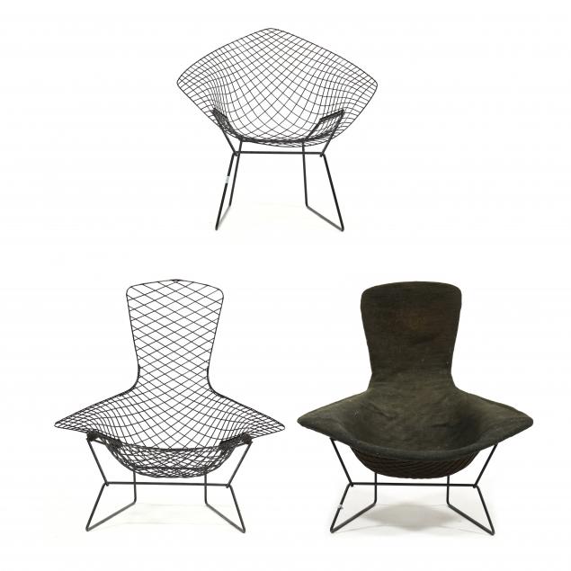 harry-bertoia-italian-american-1915-1978-three-vintage-wire-chairs