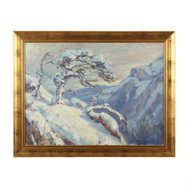 benjamin-chambers-brown-american-1865-1942-windswept-tree-in-snow