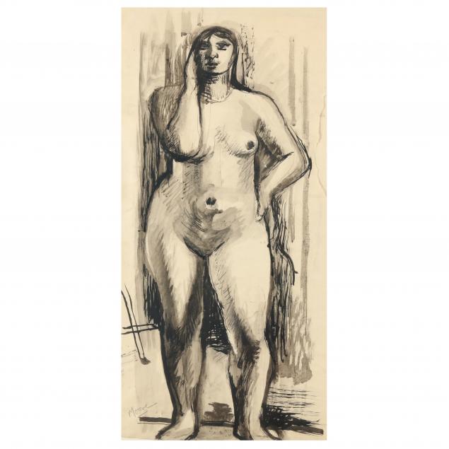 henry-moore-british-1898-1986-standing-female-nude
