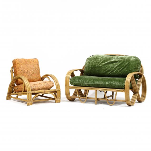 vintage-rattan-loveseat-and-armchair