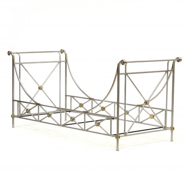 maison-jansen-steel-and-brass-daybed