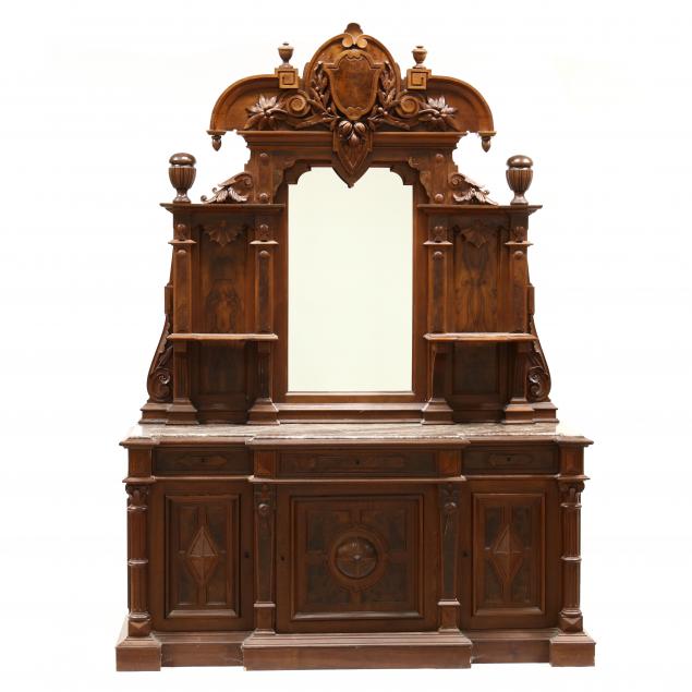 american-renaissance-revival-large-marble-top-walnut-sideboard-with-mirror