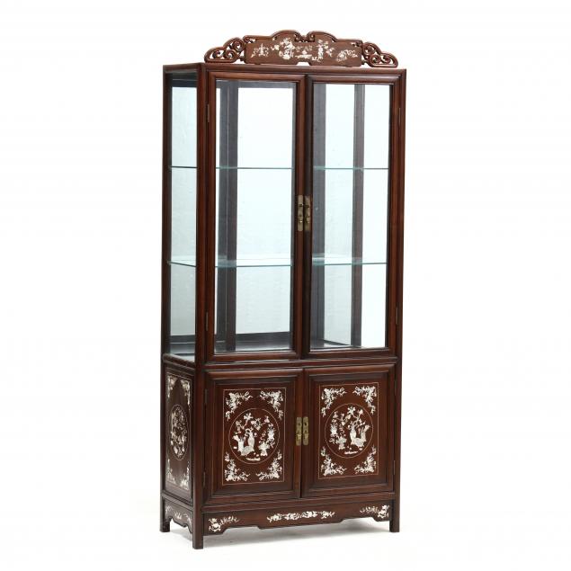 chinese-mother-of-pearl-inlaid-hardwood-display-cabinet