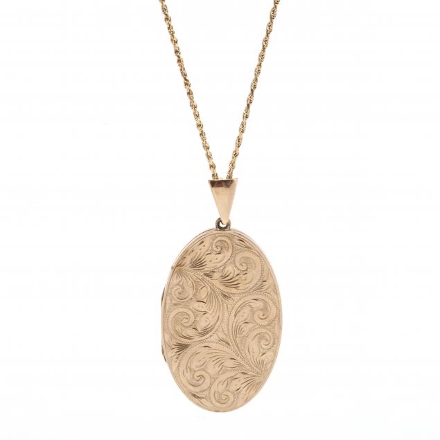 antique-gold-locket-necklace