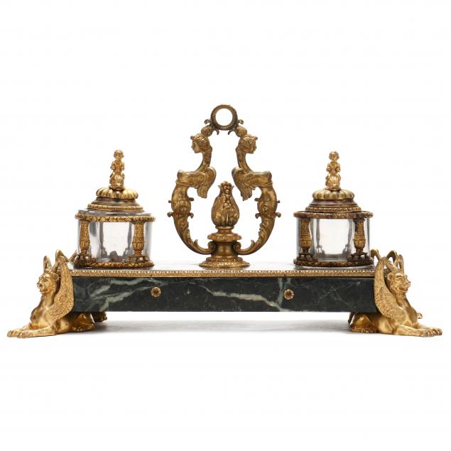 french-empire-gilt-bronze-ink-stand