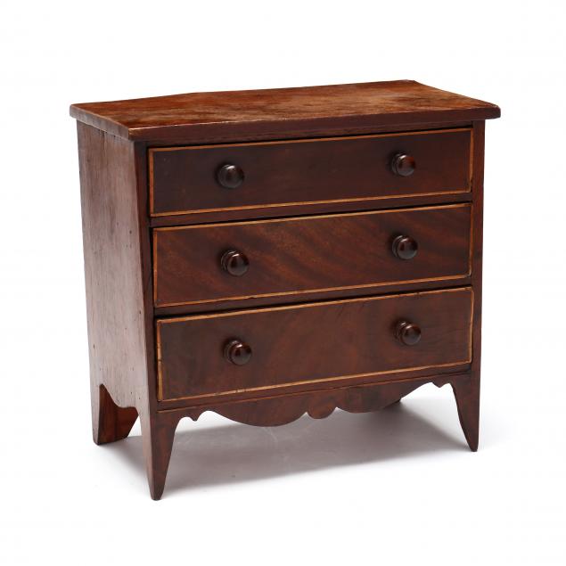 george-iii-mahogany-miniature-inlaid-chest-of-drawers