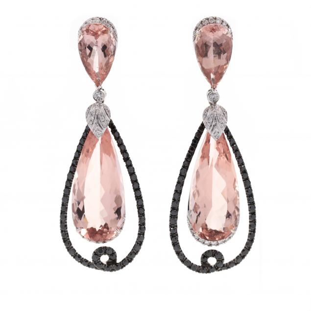 white-gold-morganite-and-diamond-earrings