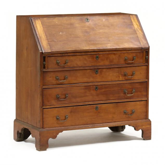 new-england-chippendale-cherry-slant-front-desk