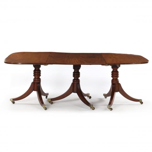 regency-triple-pedestal-mahogany-dining-table