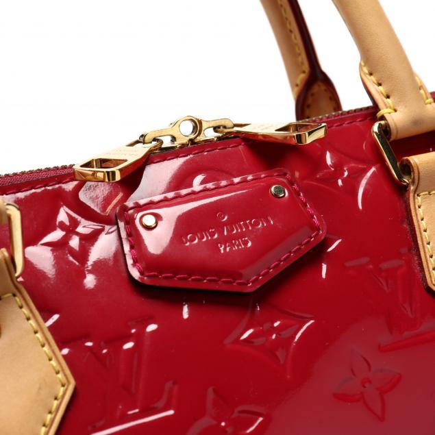 Louis Vuitton Montebello Red Patent Leather Handbag (Pre-Owned)