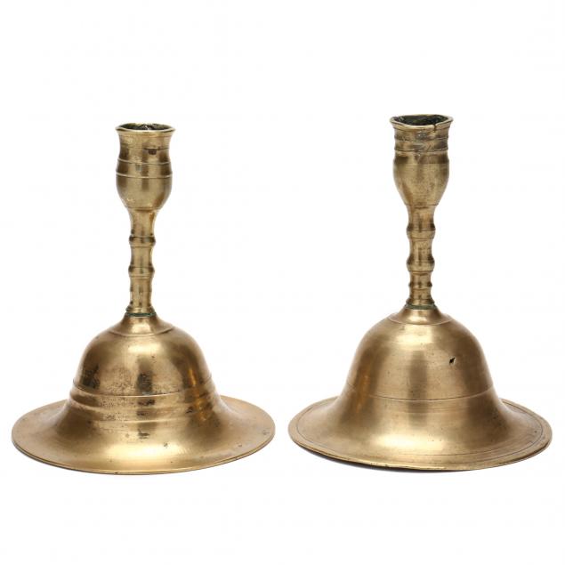 pair-of-antique-continental-brass-candlesticks
