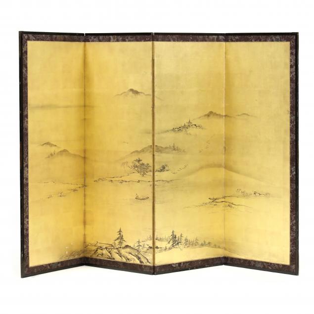 a-japanese-four-panel-folding-screen