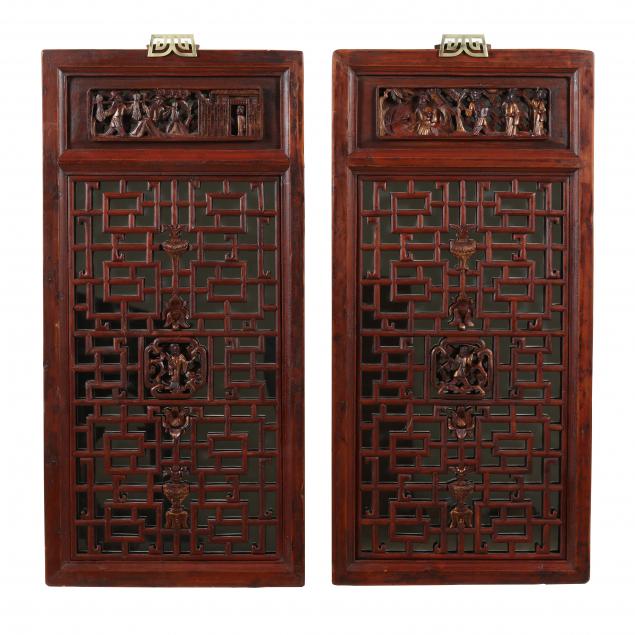 a-pair-of-chinese-carved-wooden-window-panels-with-mirrors