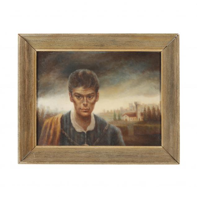 joseph-wallace-king-vinciata-nc-italy-1911-1996-portrait-of-a-man-with-distant-city